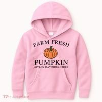 Farm Fresh Pumpkin Kids Hoodie thumb 0