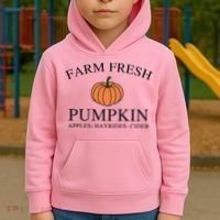 Farm Fresh Pumpkin Kids Hoodie thumb 2