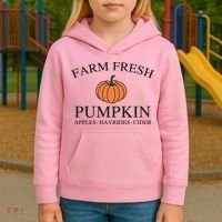 Farm Fresh Pumpkin Kids Hoodie thumb 3