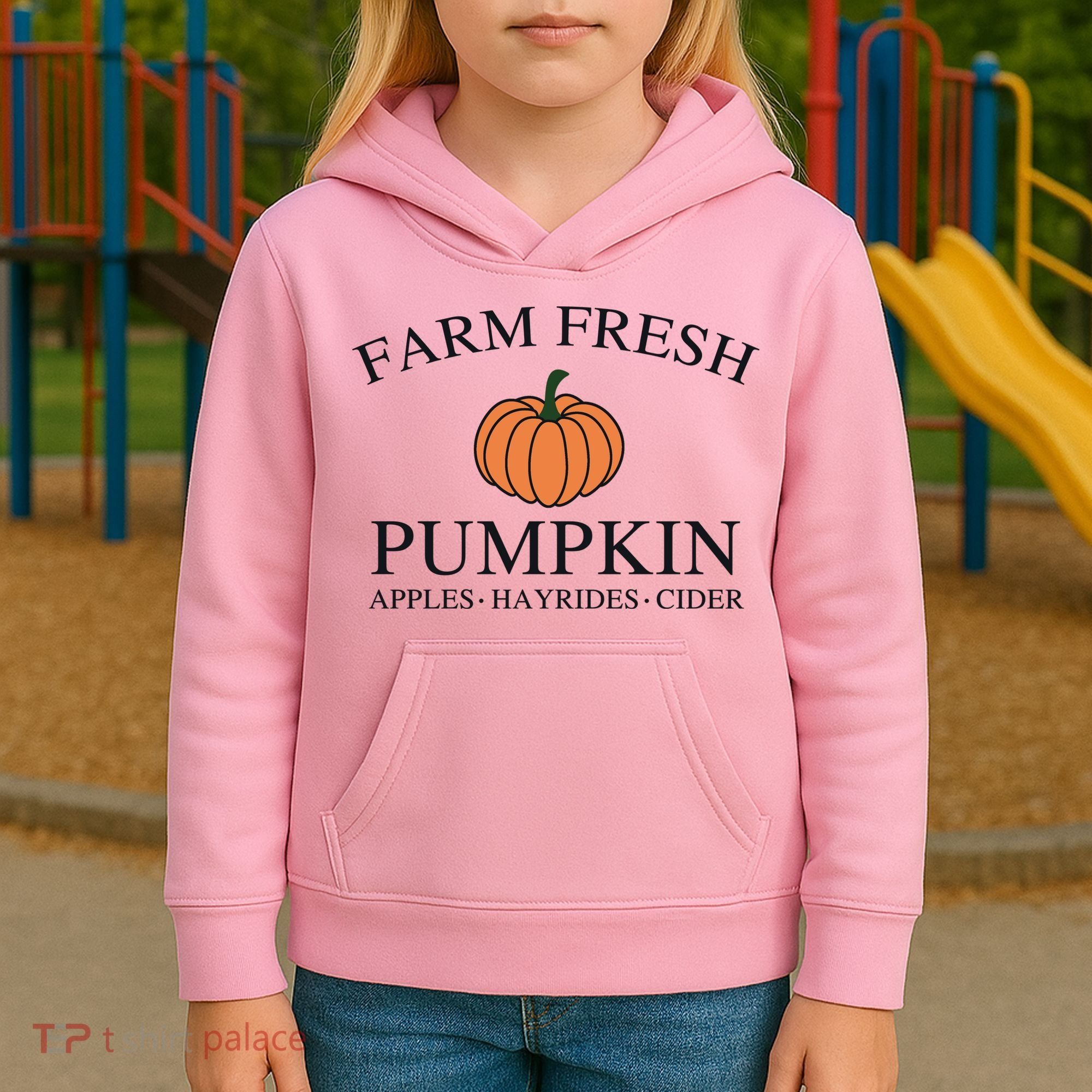 Farm Fresh Pumpkin Kids Hoodie