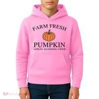 Farm Fresh Pumpkin Kids Hoodie thumb 4