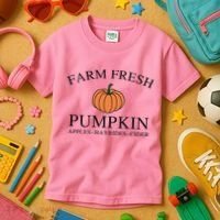 Farm Fresh Pumpkin Kids T-Shirt thumb 3