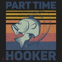Funny Fishing Part Time Hooker Beanie thumb 2