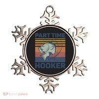 Funny Fishing Part Time Hooker Ornament thumb 0