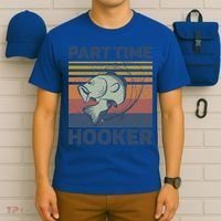Funny Fishing Part Time Hooker T-Shirt thumb 6