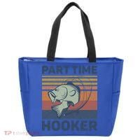 Funny Fishing Part Time Hooker Tote Bag thumb 0