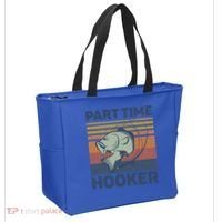 Funny Fishing Part Time Hooker Tote Bag thumb 2