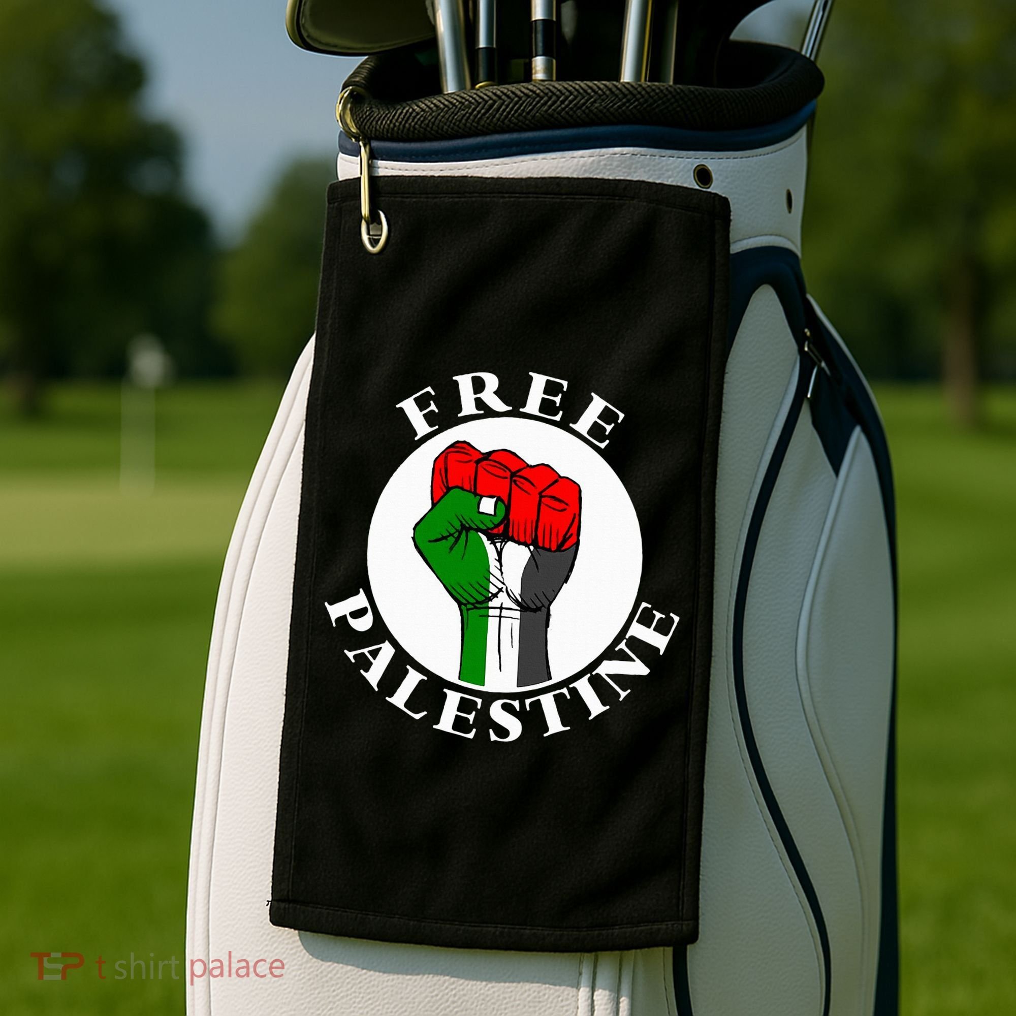 freepalestine free palestine Golf Towel