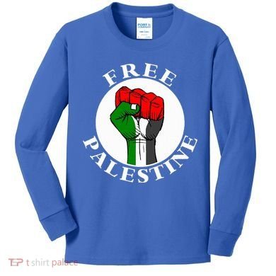 freepalestine free palestine Kids Long Sleeve Shirt