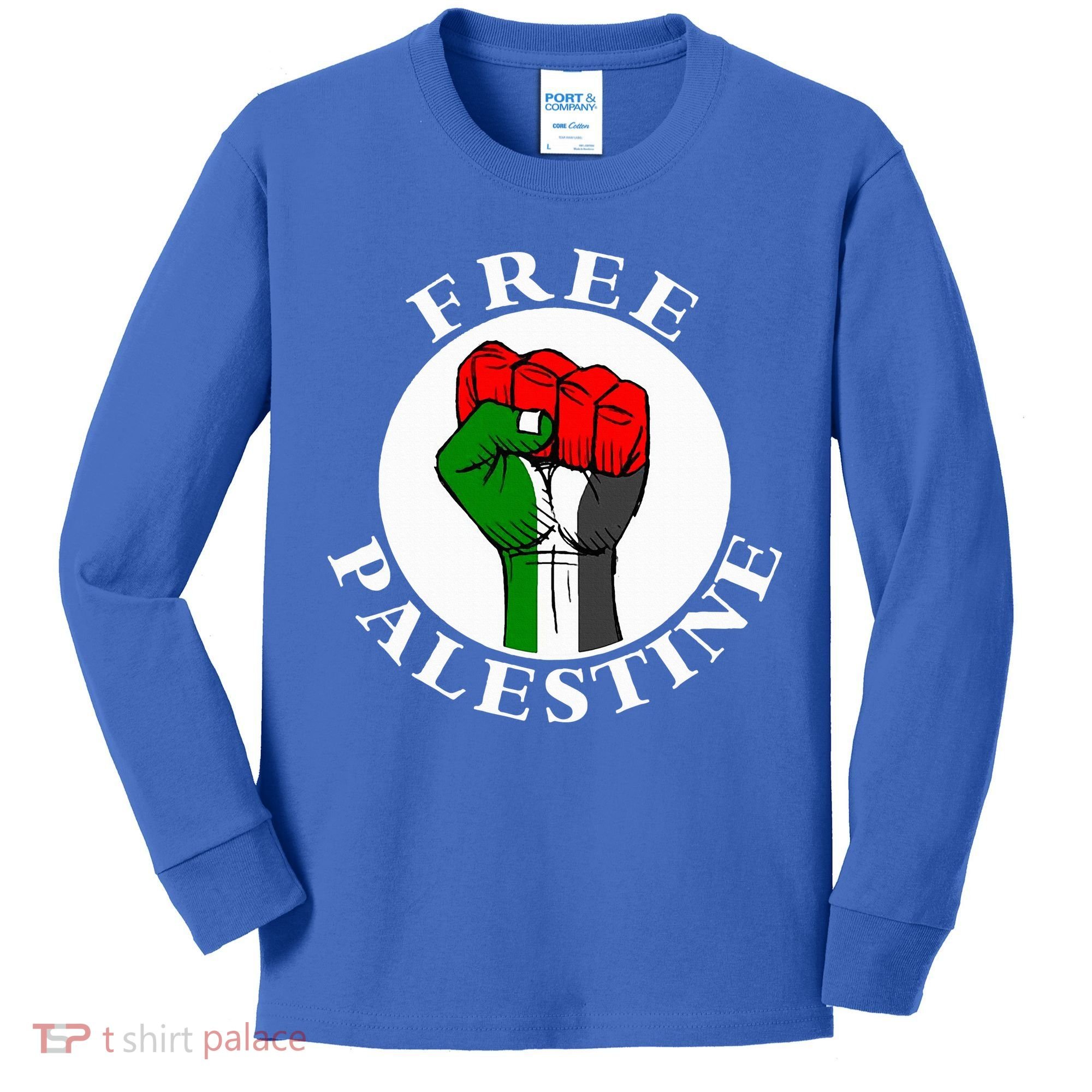 freepalestine free palestine Kids Long Sleeve Shirt