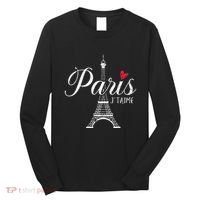 French France Paris Bonjour Marseille Monaco Eiffel Long Sleeve Shirt thumb 0