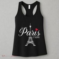 French France Paris Bonjour Marseille Monaco Eiffel Women's Tank Top thumb 3