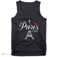 French France Paris Bonjour Marseille Monaco Eiffel Tank Top thumb 0