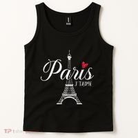 French France Paris Bonjour Marseille Monaco Eiffel Tank Top thumb 2