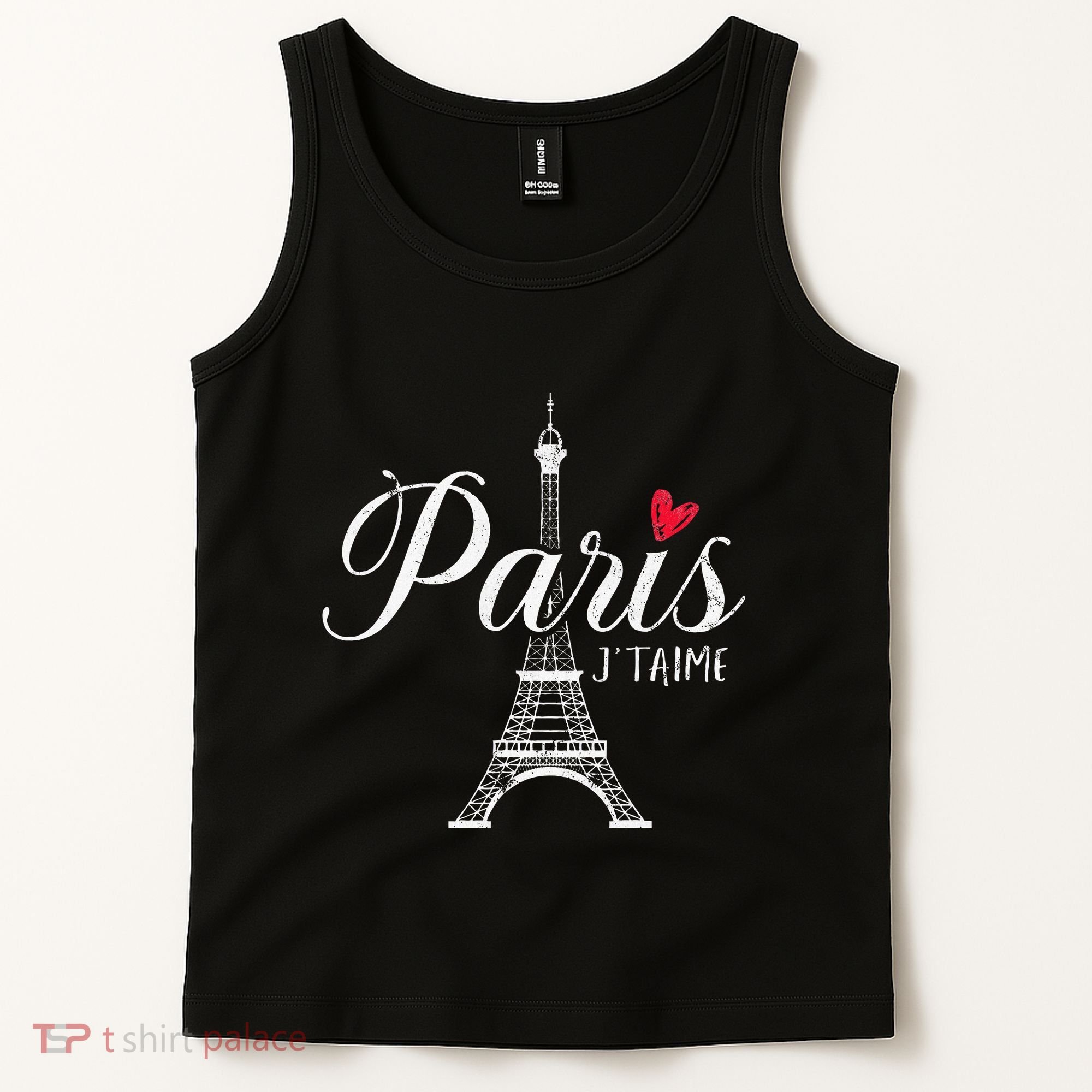 French France Paris Bonjour Marseille Monaco Eiffel Tank Top