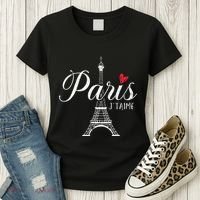 French France Paris Bonjour Marseille Monaco Eiffel Women's T-Shirt thumb 3