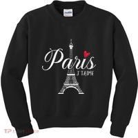 French France Paris Bonjour Marseille Monaco Eiffel Kids Sweatshirt thumb 0