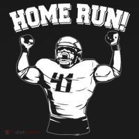 Funny Football Player Home Run Backpack thumb 2
