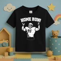 Funny Football Player Home Run Toddler T-Shirt thumb 3