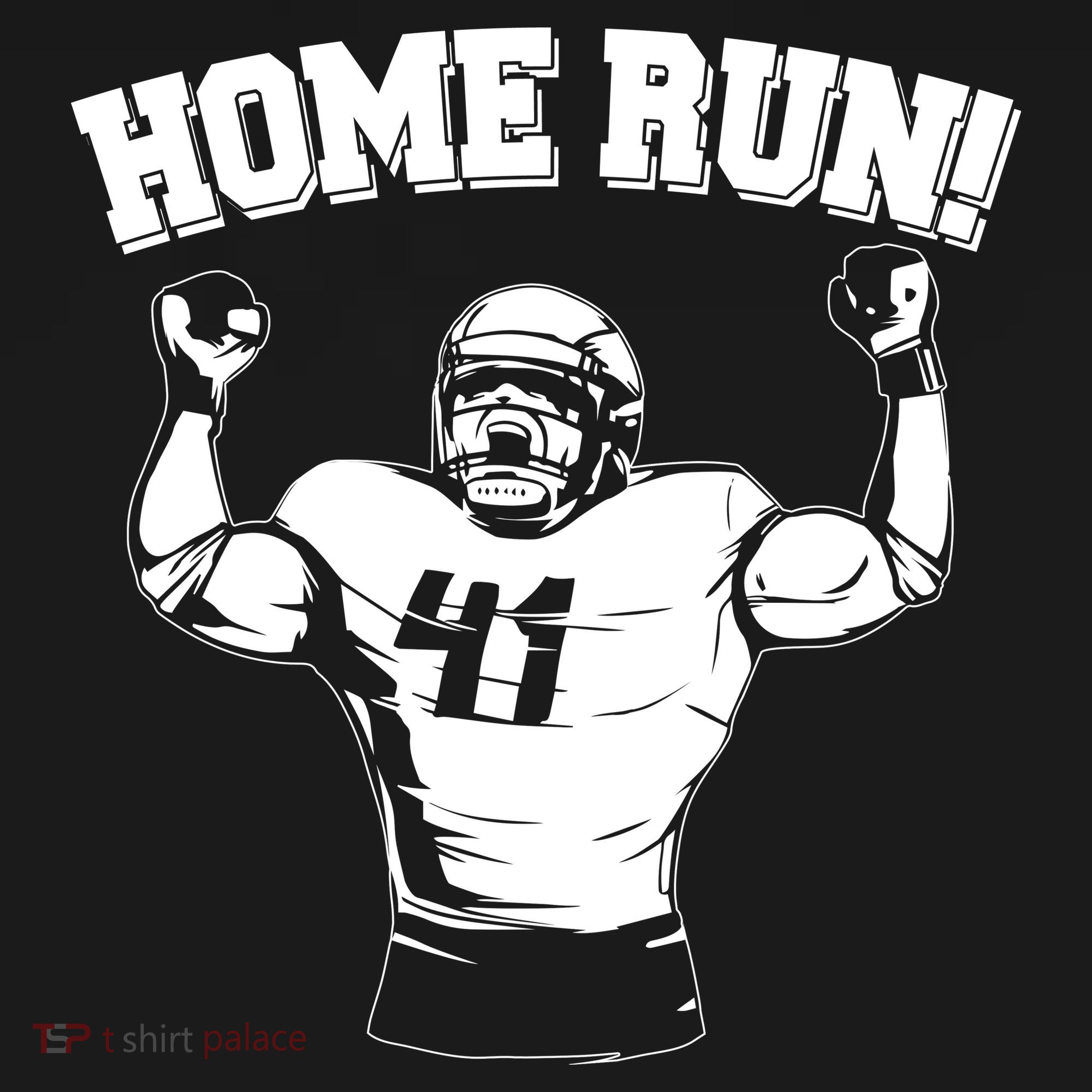 Funny Football Player Home Run Kids Long Sleeve Shirt