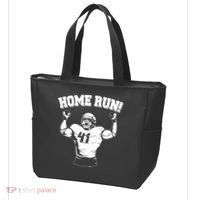 Funny Football Player Home Run Tote Bag thumb 3