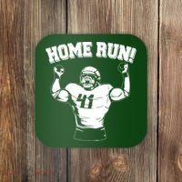 Funny Football Player Home Run Coaster thumb 0