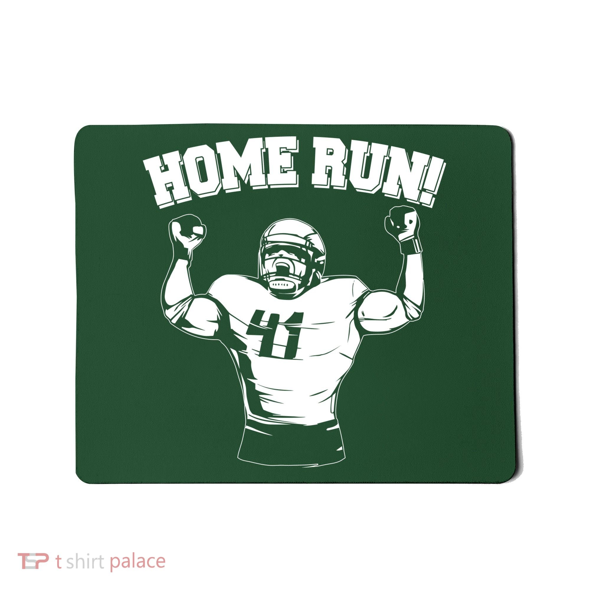 Funny Football Player Home Run Mousepad