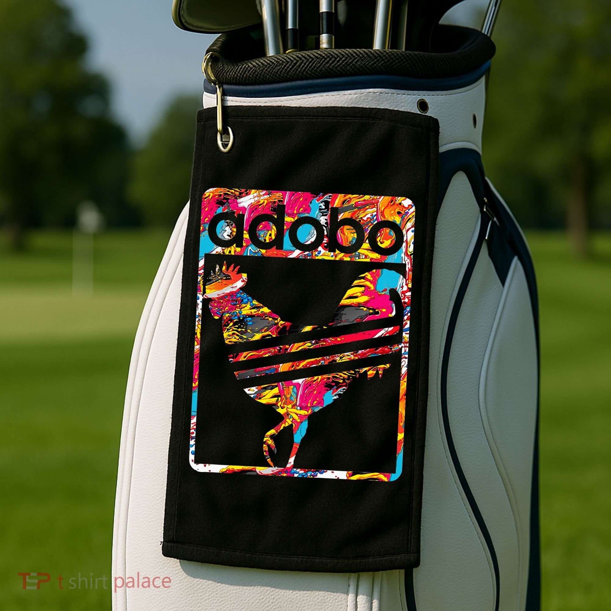 Funny Filipino Pinoy Chicken Adobo Golf Towel