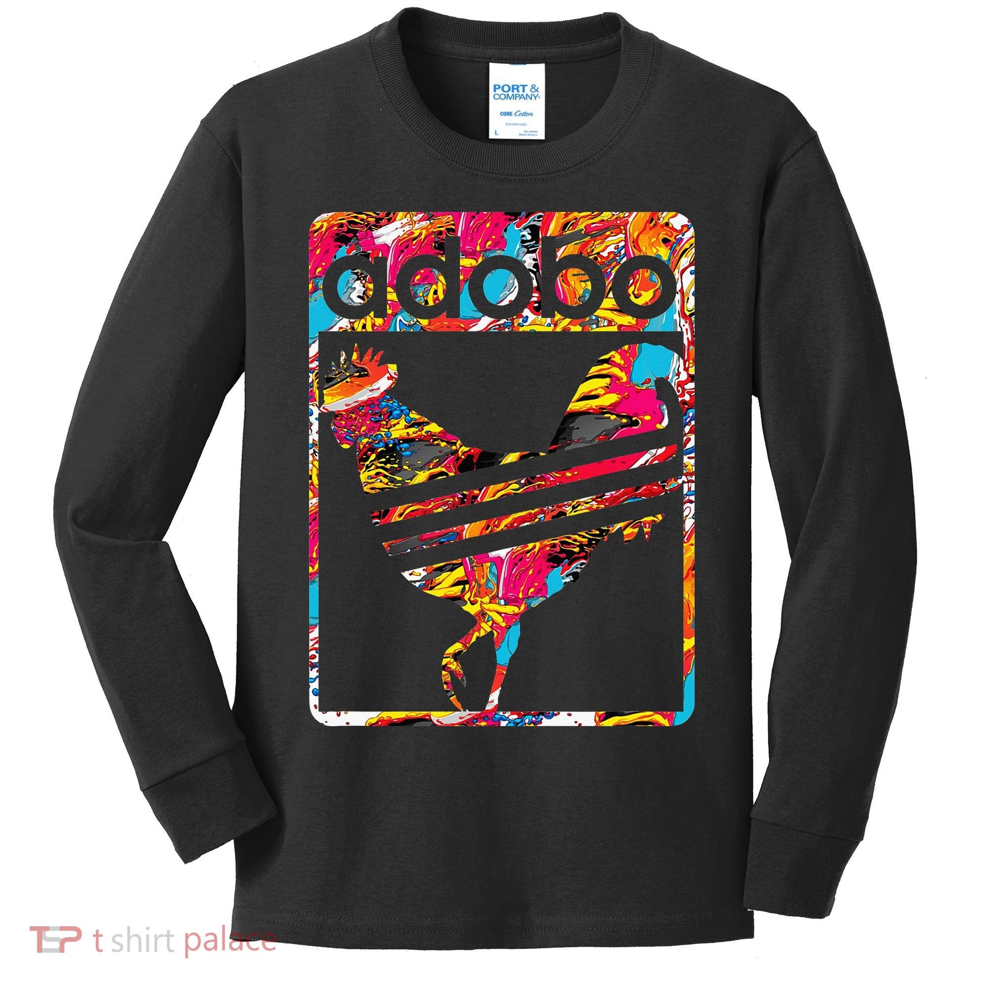 Funny Filipino Pinoy Chicken Adobo Kids Long Sleeve Shirt