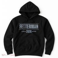 Fetterman For President 2028 Democratic Resistance Trump Hoodie thumb 0