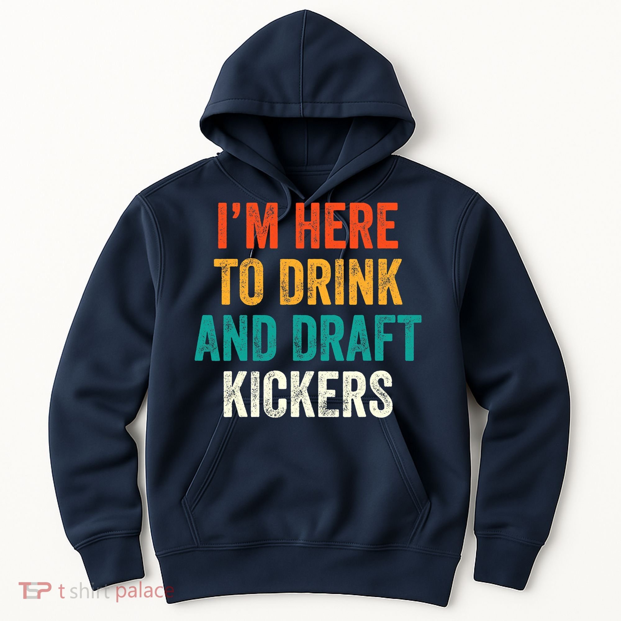 Fantasy Football Party Drink Draft Kickers Funny Sport Retro Hoodie
