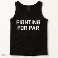 Fighting For Par Golf Funny golf player Tank Top thumb 2