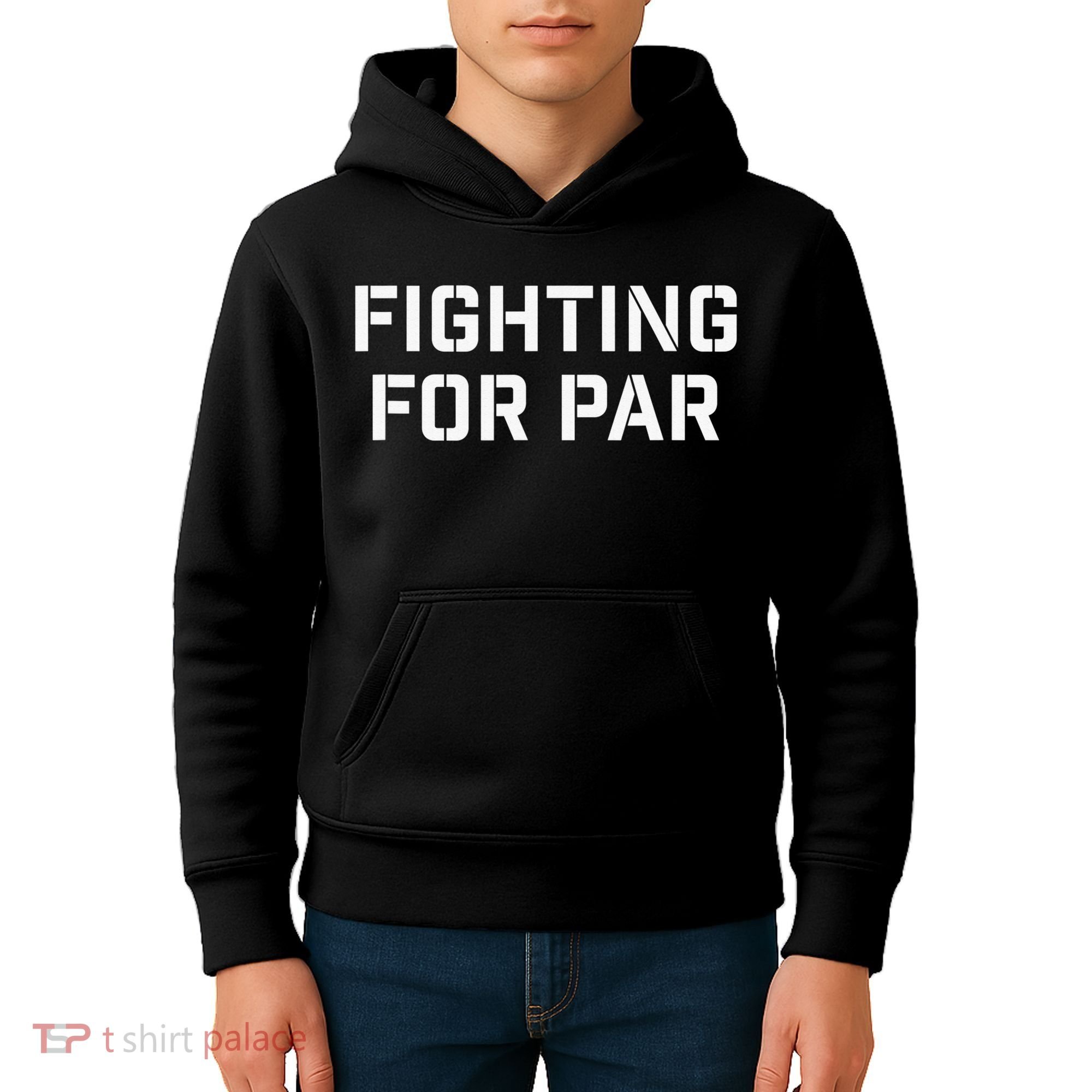 Fighting For Par Golf Funny golf player Kids Hoodie