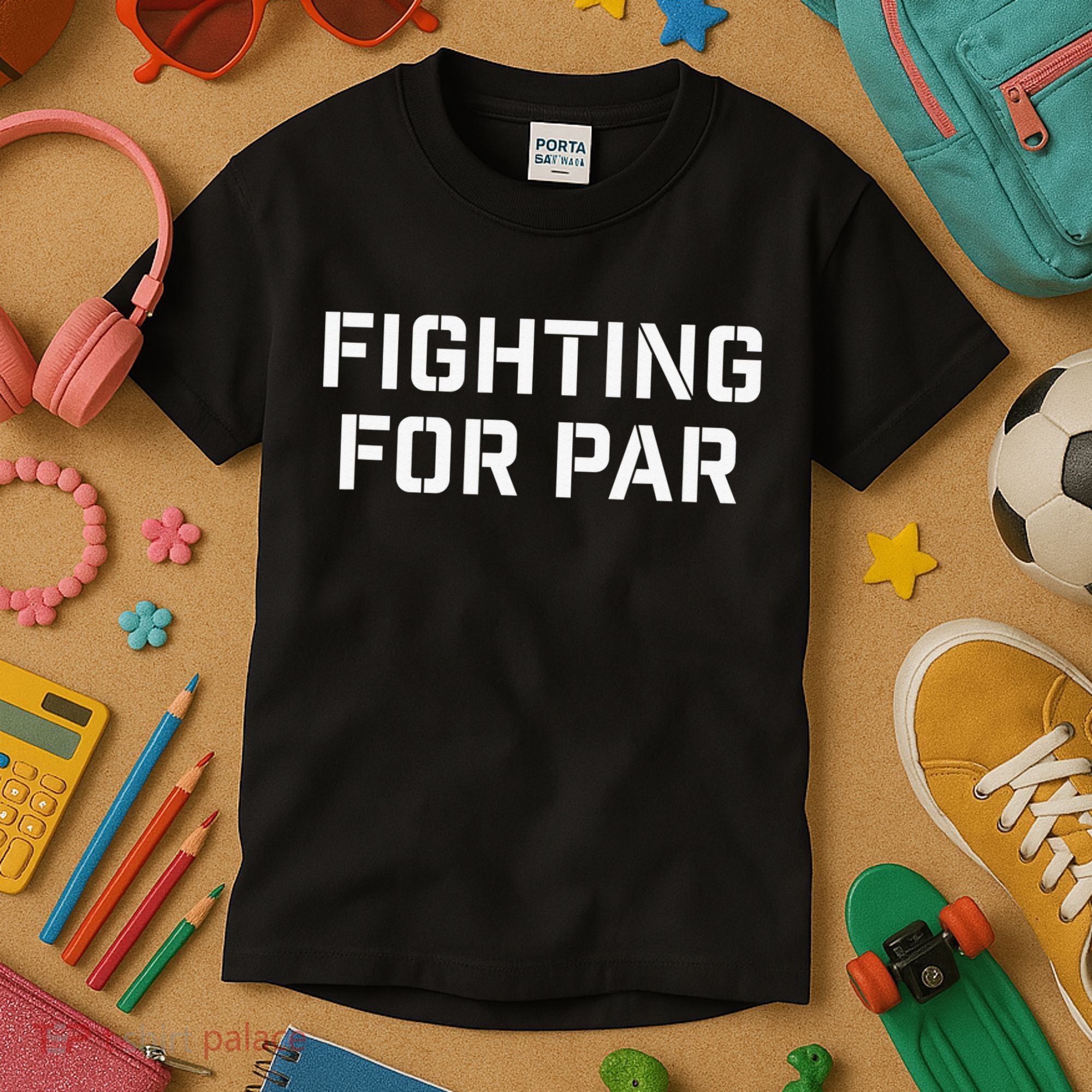 Fighting For Par Golf Funny golf player Kids T-Shirt