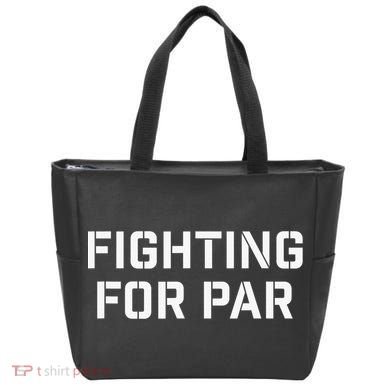 Fighting For Par Golf Funny golf player Tote Bag