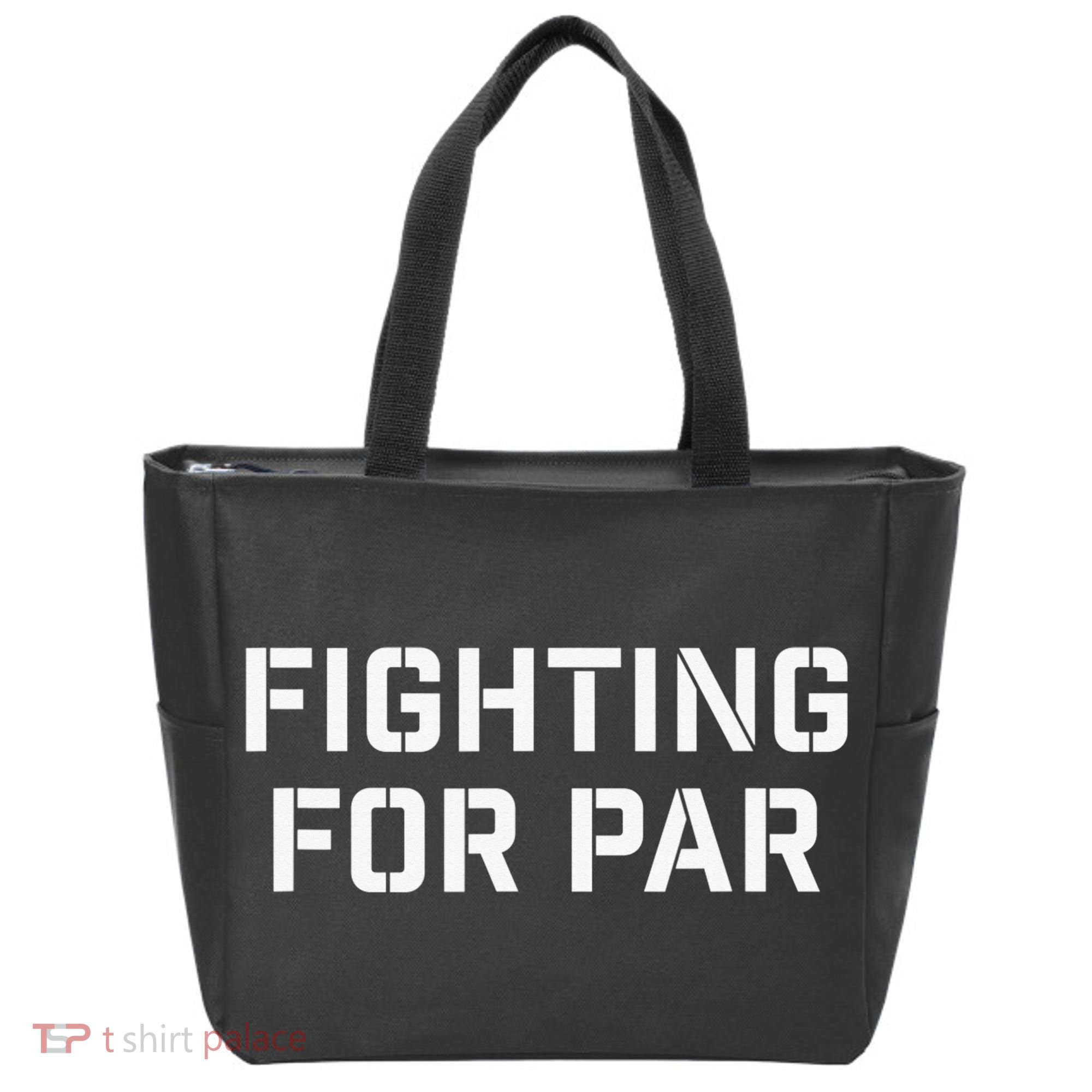 Fighting For Par Golf Funny golf player Tote Bag