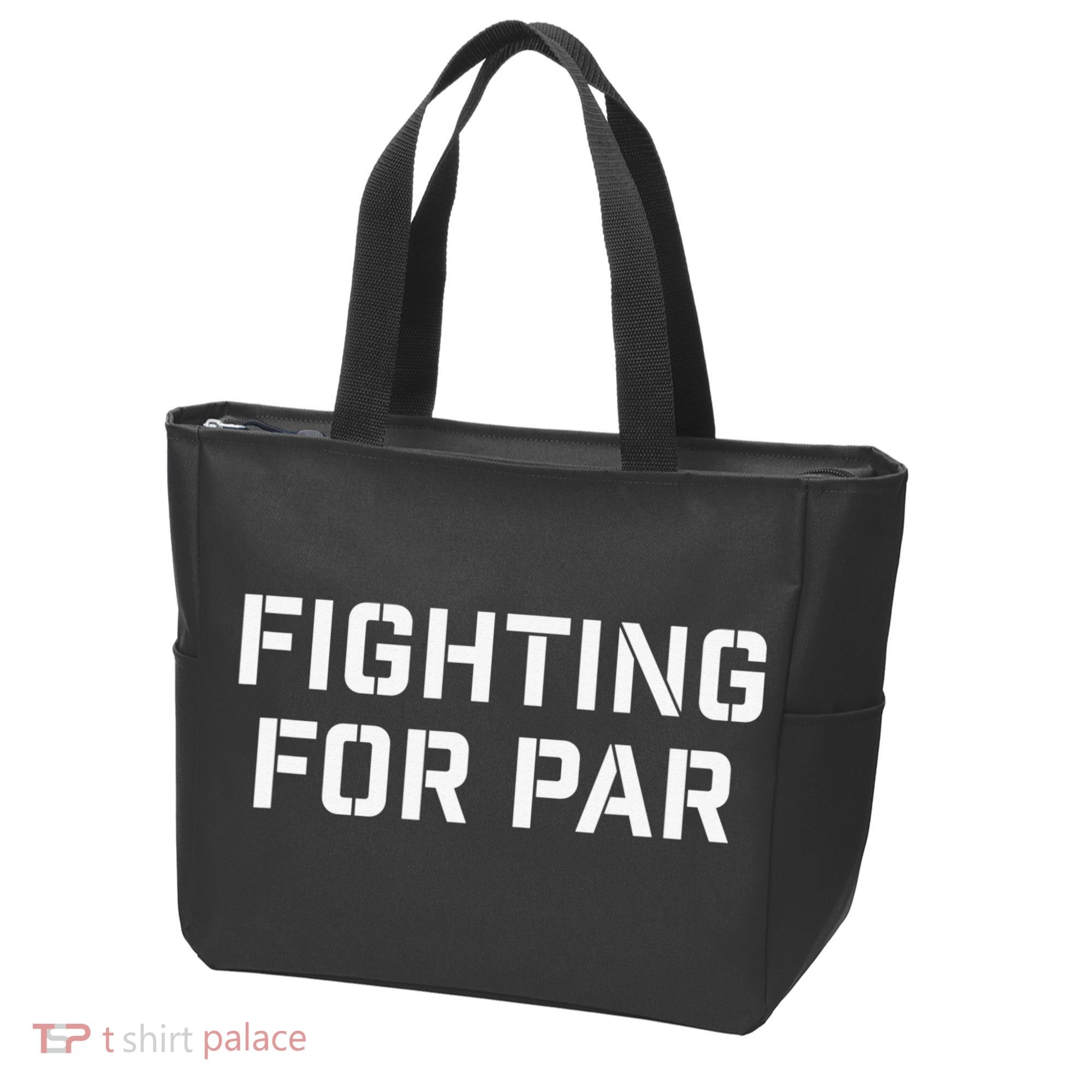 Fighting For Par Golf Funny golf player Tote Bag