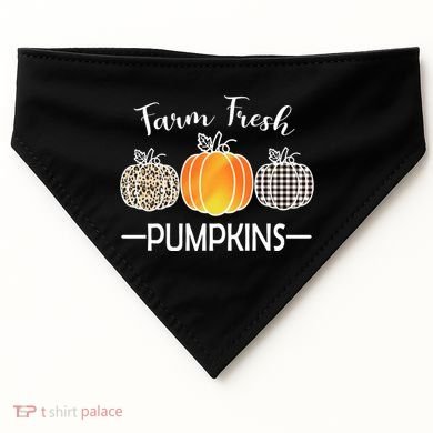 Farm Fresh Pumpkins USA-Made Doggie Bandana