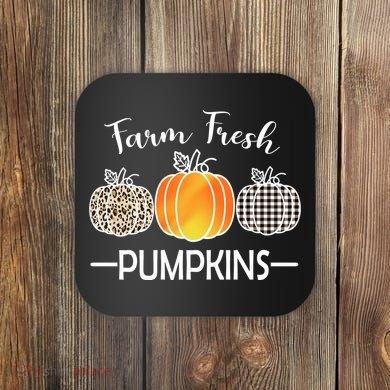Farm Fresh Pumpkins Coaster