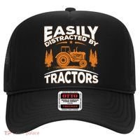 Funny Farming Quote Gift Easily Distracted By Tractors Funny Gift Hat thumb 0