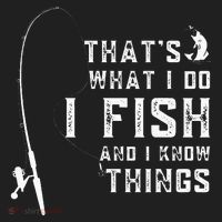 Funny Fish Quote ThatS What I Do I Fish And I Know Things Beanie thumb 2