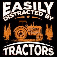 Funny Farming Quote Gift Easily Distracted By Tractors Gift Coffee Mug thumb 5
