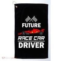 Funny Future Race Car Driver Racing Golf Towel thumb 0