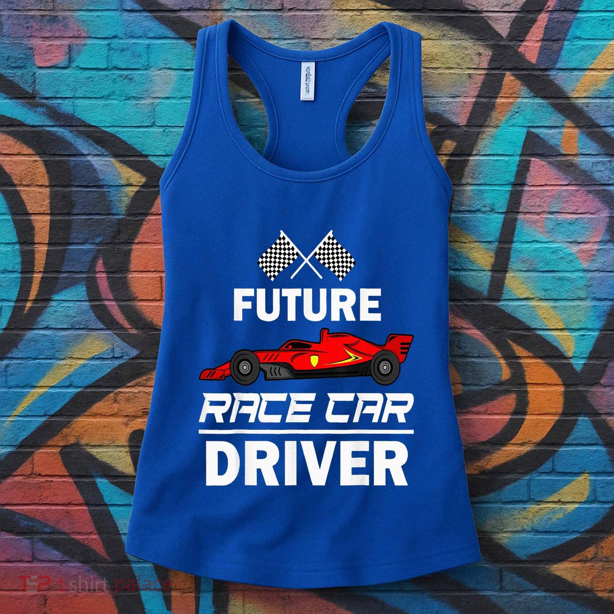 Funny Future Race Car Driver Racing Women's Tank Top