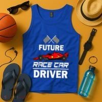Funny Future Race Car Driver Racing Tank Top thumb 4