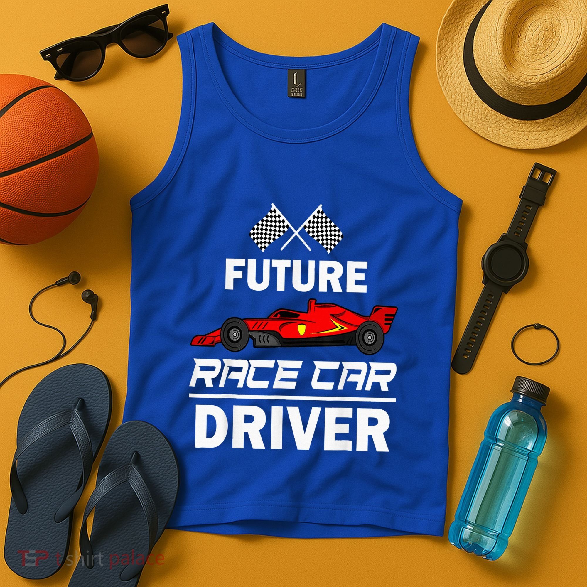 Funny Future Race Car Driver Racing Tank Top