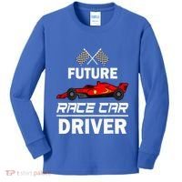 Funny Future Race Car Driver Racing Kids Long Sleeve Shirt thumb 0