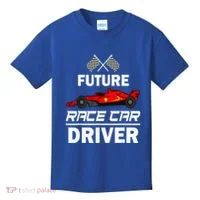 Funny Future Race Car Driver Racing Kids T-Shirt thumb 0