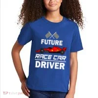 Funny Future Race Car Driver Racing Kids T-Shirt thumb 2