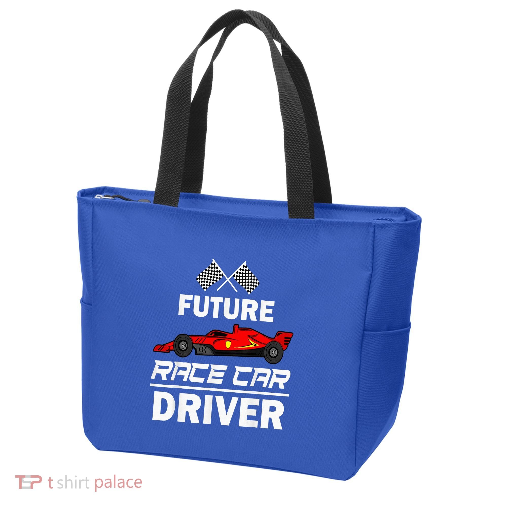Funny Future Race Car Driver Racing Tote Bag